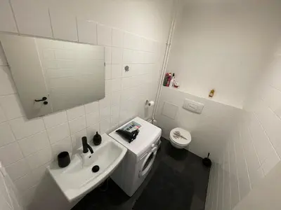 Ein Badezimmer in der Unterkunft Berlinhome Apartment Köpenick