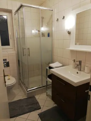 Ein Badezimmer in der Unterkunft Apartment Frohnau