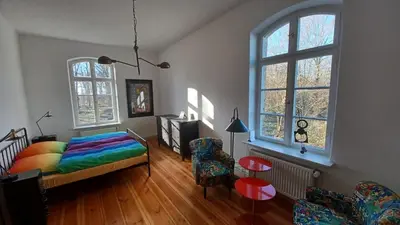 Ein Bett oder Betten in einem Zimmer der Unterkunft Zwei 