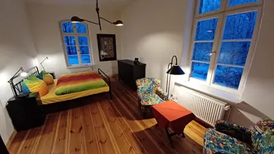 Ein Bett oder Betten in einem Zimmer der Unterkunft Zwei 