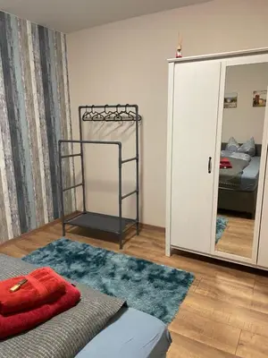 Ein Bett oder Betten in einem Zimmer der Unterkunft Ferienhaus in der Stienitzaue