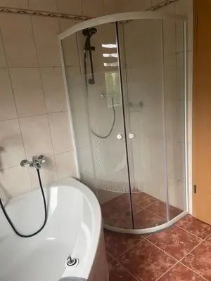 Ein Badezimmer in der Unterkunft Ferienhaus in der Stienitzaue