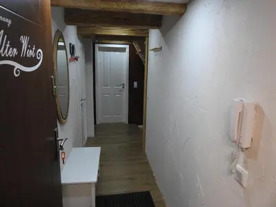 Ein Badezimmer in der Unterkunft Alter Wirt