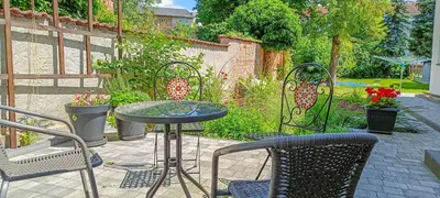Ein Garten an der Unterkunft Apartment 2 in Altstadt Angermünde