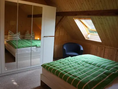 Ein Bett oder Betten in einem Zimmer der Unterkunft NEU! Schorfheider FeWo Eberswalde