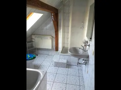 Ein Badezimmer in der Unterkunft NEU! Schorfheider FeWo Eberswalde