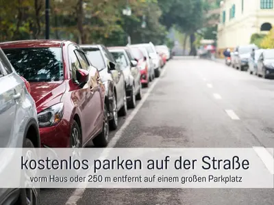 Grundriss der Unterkunft Lichtdurchflutete moderne Stadtwohnung, Küche, Waschtrockner, SmartTV