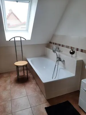 Ein Bett oder Betten in einem Zimmer der Unterkunft Ferienwohnung Richter