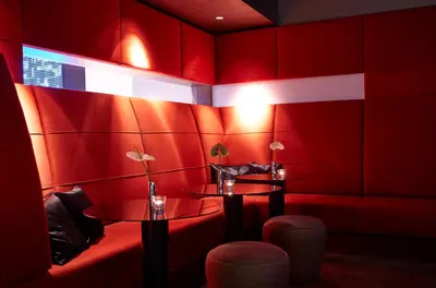Ein Sitzbereich in der Unterkunft Steigenberger Hotel Am Kanzleramt