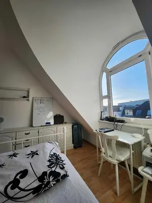 Ein Bett oder Betten in einem Zimmer der Unterkunft One Private room available in a two room apartment in Tegel, Berlin