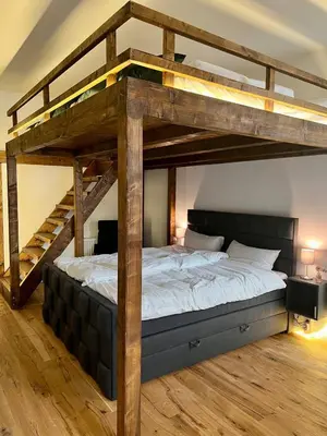 Ein Bett oder Betten in einem Zimmer der Unterkunft Kant 99 XL