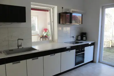 Küche/Küchenzeile in der Unterkunft Landhaus am Teupitzsee