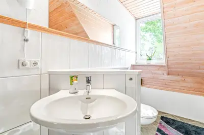 Ein Badezimmer in der Unterkunft Familiengeeignete Ferienwohnung
