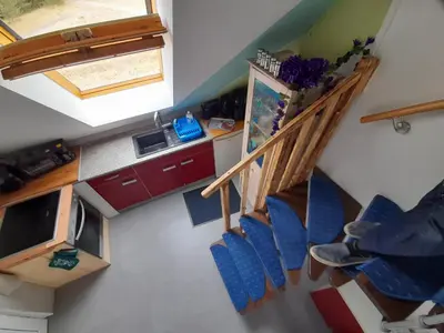 TV/Unterhaltungsangebot in der Unterkunft De´ Borns Ferienwohnung