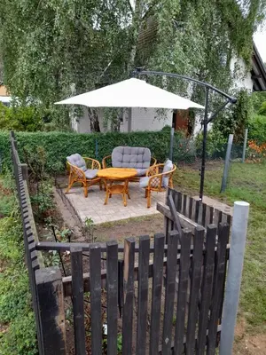Ein Garten an der Unterkunft De´ Borns Ferienwohnung