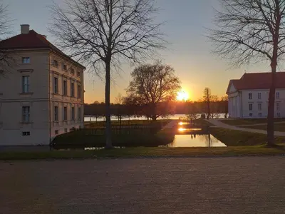 Blick auf einen Fluss in der Nähe der Ferienwohnung