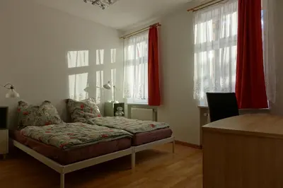 Ein Bett oder Betten in einem Zimmer der Unterkunft Omas Linde