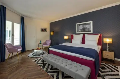 Ein Bett oder Betten in einem Zimmer der Unterkunft Schlosshotel Rheinsberg