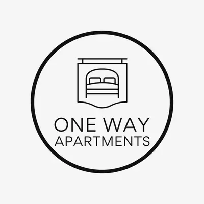 Ein Zertifikat, Auszeichnung, Logo oder anderes Dokument, das in der Unterkunft One Way Apartment ausgestellt ist