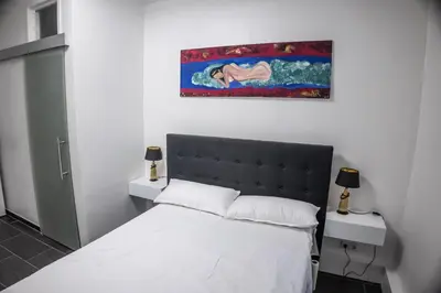 Ein Bett oder Betten in einem Zimmer der Unterkunft One Way Apartment