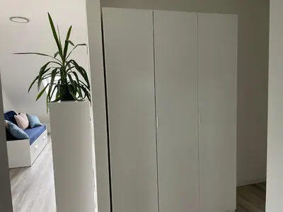 Ein Bett oder Betten in einem Zimmer der Unterkunft Wohnung im Gästehaus