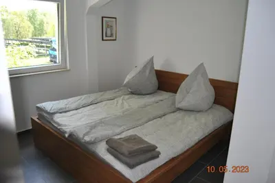 Ein Bett oder Betten in einem Zimmer der Unterkunft Zimmervermietung Eberswalde