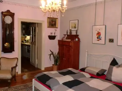 Ein Bett oder Betten in einem Zimmer der Unterkunft Anno-Nostalgia