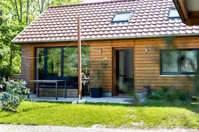 Ein Garten an der Unterkunft Ferienhaus Gartenglück