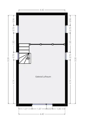Grundriss der Unterkunft Ferienhaus Gartenglück