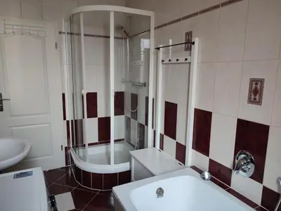 Ein Badezimmer in der Unterkunft FeWo Franja Angermünde