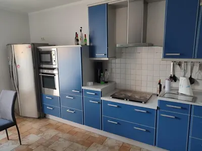 Küche/Küchenzeile in der Unterkunft FeWo Franja Angermünde