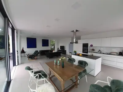 Küche/Küchenzeile in der Unterkunft Haus am See Storkow