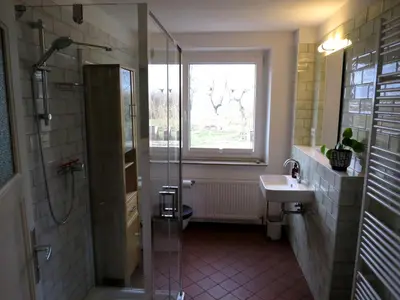 Ein Badezimmer in der Unterkunft Ferienwohnung Butterbirne