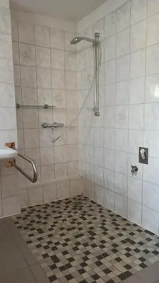 Ein Badezimmer in der Unterkunft Finki's Ferienwohnungen