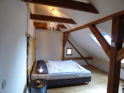 Ein Bett oder Betten in einem Zimmer der Unterkunft FeWo16