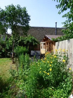 Ein Garten an der Unterkunft FeWo16