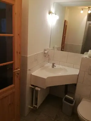 Ein Badezimmer in der Unterkunft Pension Sanssouci