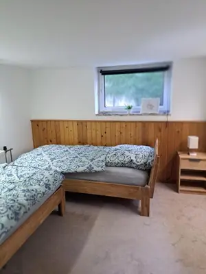 Ein Bett oder Betten in einem Zimmer der Unterkunft Apartment Kastanienallee Rosenthal