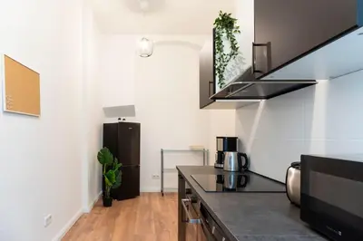 Küche/Küchenzeile in der Unterkunft Modern 2 Bedroom Apartment in Berlin Schöneberg