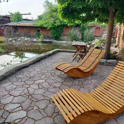 Ein Garten an der Unterkunft Spreewälder Sorbenstübchen