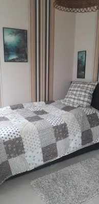 Ein Bett oder Betten in einem Zimmer der Unterkunft Traudis Ferienwohnung