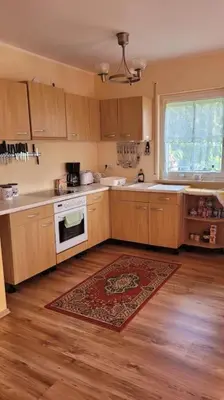 Küche/Küchenzeile in der Unterkunft Traudis Ferienwohnung