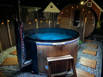 Grundriss der Unterkunft Schorfheide - Ferienhaus mit Sauna und Hot Tub Whirlpool! Energiekosten flat
