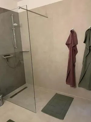 Ein Badezimmer in der Unterkunft Ferienwohnung Zossen Gästehaus