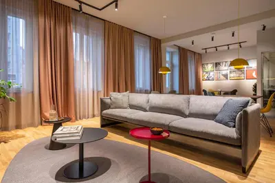 Ein Sitzbereich in der Unterkunft ipartment Berlin Mitte HOME by Best Western