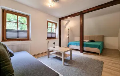 Ein Bett oder Betten in einem Zimmer der Unterkunft 2 Bedroom Awesome Apartment In Kremmen
