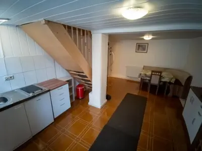 Küche/Küchenzeile in der Unterkunft Spreewälder Schwalbenhof - Ferienwohnung 