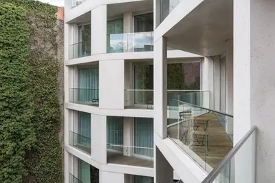 Ein Balkon oder eine Terrasse in der Unterkunft Carlotta Apartments