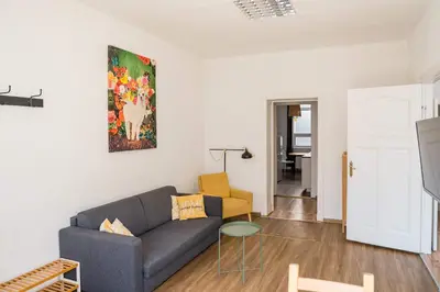 Küche/Küchenzeile in der Unterkunft Stylish Apartment in convinient location