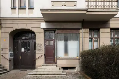 Eine Fassade oder ein Eingang zu Stylish Apartment in convinient location
